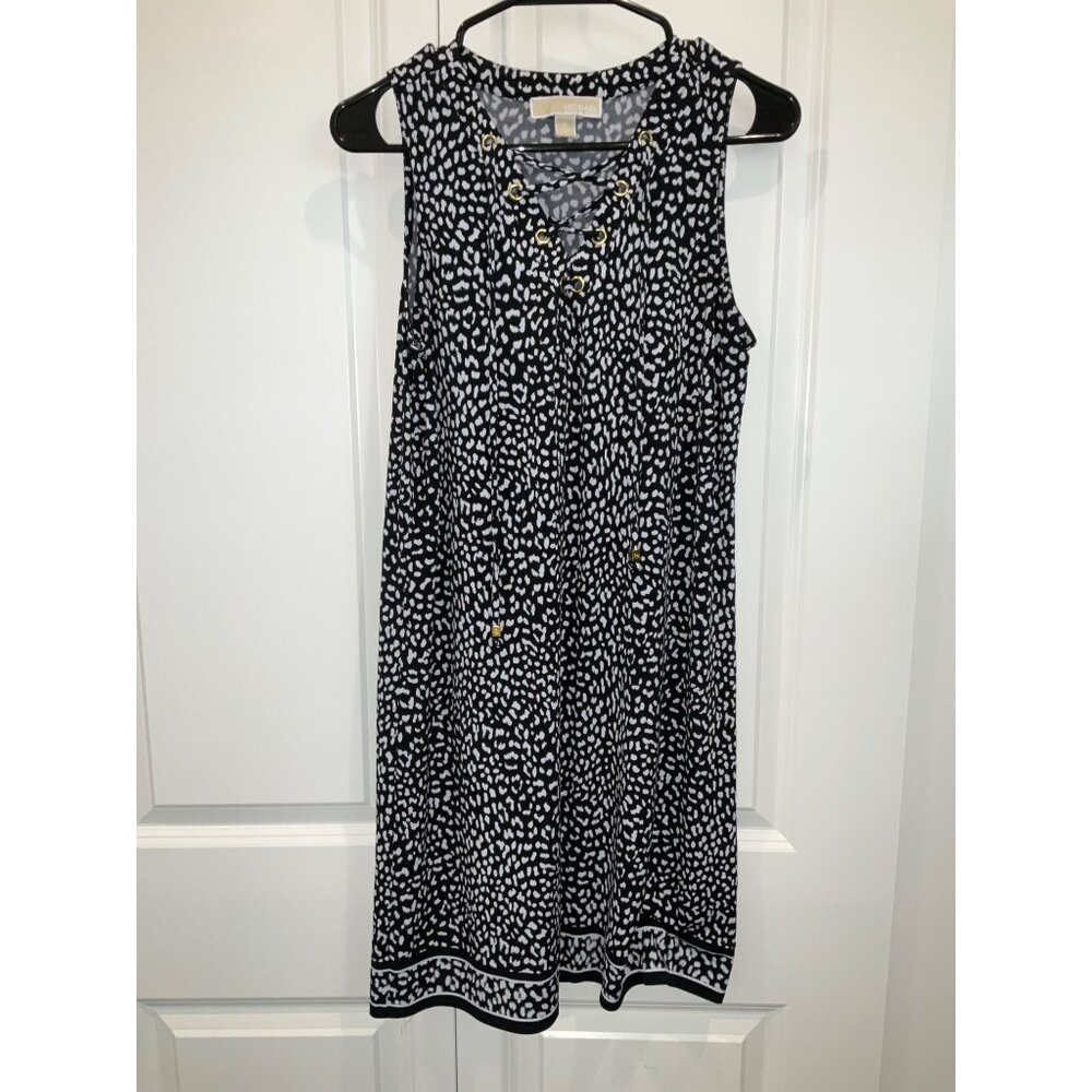 Michael by Michael  Kors Shift Dress sleeveless Tie front size Medium - Picture 8 of 8